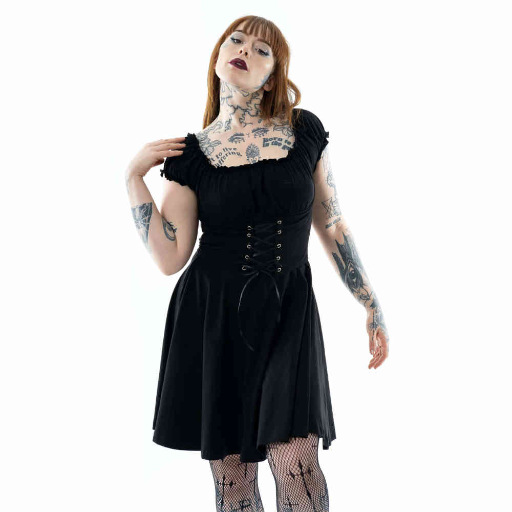 Innocent Lifestyle - Tahini Korte jurk - Zwart